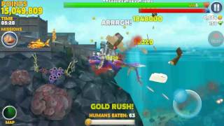 Hungry Shark Evolution Alan, Destroyer Of Worlds Gameplay 51,000,000 Score