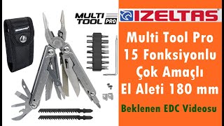 İzeltaş Multi Tool Pro 15 Fonksiyonlu 180 Mm Çok Amaçlı Pense Çakı Seti