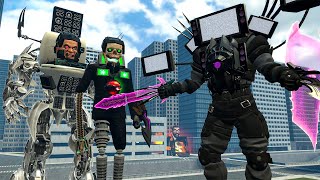 New Upgraded Cinema Titan Vs Skibidi Toilet Bosses + Multiverse And Fanmade Characters! Garry's Mod