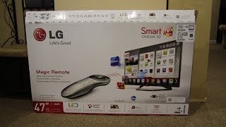 01. LG 47LA6205 47" 1080p LED 3D Smart TV Unboxing