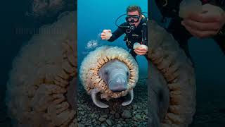 Scuba Divers Rescue Manatee Trapped In Bioluminescent Jellyfish