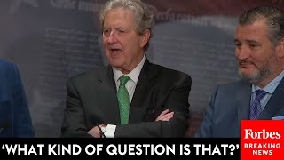 FIERY MOMENT: John Kennedy Snaps At Reporter As GOP Senators Call For Mayorkas I