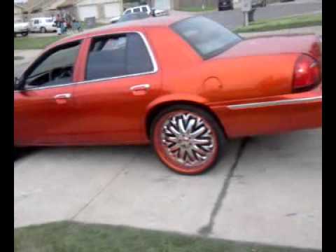 Candy Orange Grand Marquis on 24s and Candy Wild Cherry Iroc 0143 