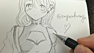 Drawing Anime/Manga Girl (real time)