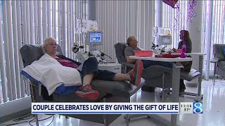 Couple celebrates love by giving gift of life