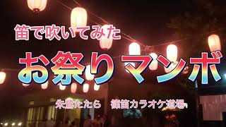 笛で吹いてみた「お祭りマンボ」♪朱鷺たたら #Bamboo Flute #篠笛#演奏してみた#和楽器#お祭りマンボ
