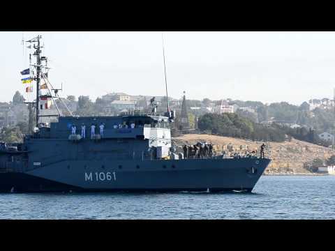 Заход в Севастополь Постоянной минно-тральной группы НАТО в Средиземном море