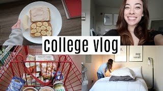 college day in my life: organizing my apartment, trader joe's grocery haul, going out