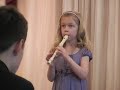 Video Алиса Суетина. Блок флейта. Вальс Грибоедова.