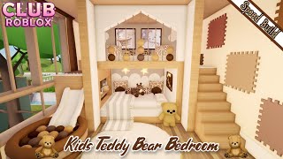 Kids Teddy Bear Bedroom 🧸⭐|| Speed Build || Club Roblox