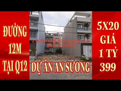 BÁN ĐẤT KHU DỰ ÁN AN SƯƠNG QUẬN 12 NGANG 5M x 16M GIÁ 1,2 Tỷ QUÁ HẤP DẪN BÀ CON ƠI.