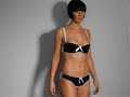 image Paris Black Silk Bra And Knickers