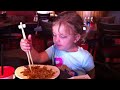 Audrey and the chopsticks
