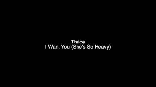 Watch Thrice I Want You shes So Heavy video