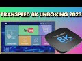 Transpeed 8K Ultra HD MX10 Android TV 13 SmartBox Unboxing and Preview 2023