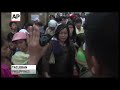 Raw: Chaos in Philippines As Victims Evacuate