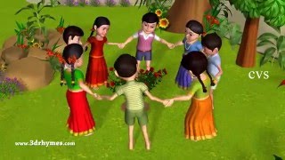 Ringa Ringa Roses | Ring Around the Rosie -3D Kid's Songs & Nursery Rhymes for c