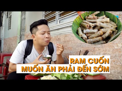 Ram cuốn cải chỉ bán 500 cái một buổi muốn ăn phải đến sớm 360 ĐỘ NGON