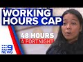 International students rallying against working hours cap | 9 News Australia