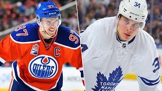 WHO'S BETTER? MCDAVID vs MATTHEWS TEAM SWAP - NHL 19