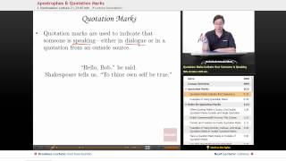 "Apostrophes & Quotation Marks" | Advanced English Grammar with Educator.com