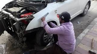 Shahid car denter Swift Dzire front accident right side Fender dry denting mobile number 9968009086