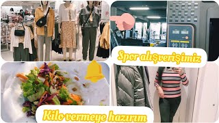 Eşi̇mle Fi̇tnesse Başladik Görümcemle Dişarida Yemek Ve Alişveri̇ş Spor Kombi̇nleri̇mneler Aldik