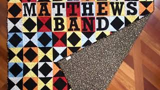 Dreamgirl Quilt - Dave Matthews Band based on Methane Studios poster - Atlanta GA concert 2016/05/28