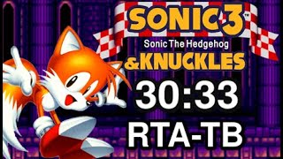 Sonic 3 & Knuckles - Tails Speedrun In 3033 Rta-Tb World Record