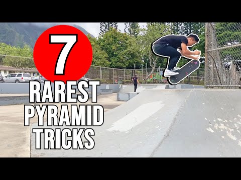 7 RAREST PYRAMID TRICKS - Flamingo Front Blunt, The Shrimp Flip Special & More!!