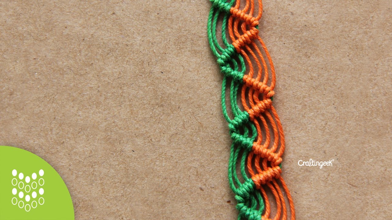 pulseras de macrame anchas
