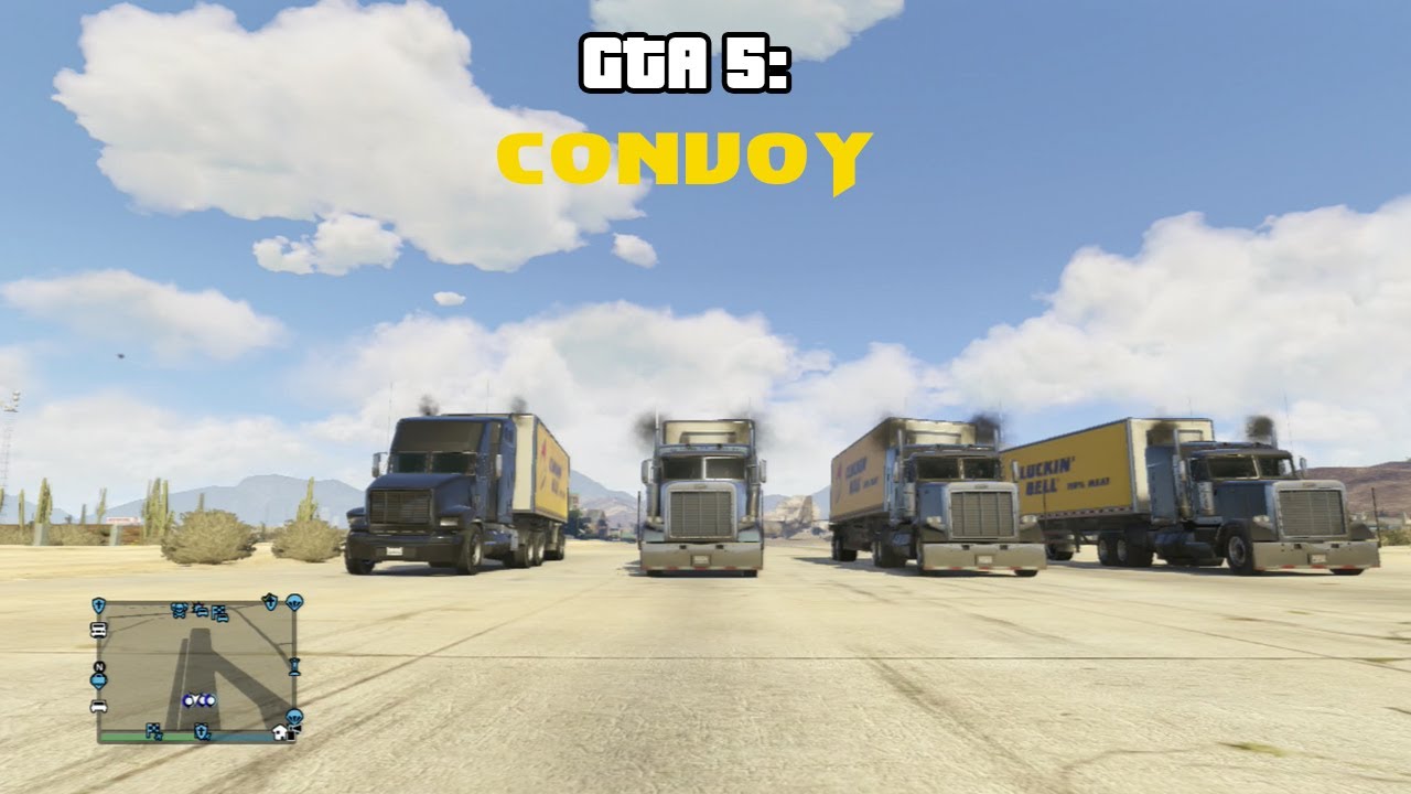 GTA 5 Online: Truck Convoy (C.W. McCall) (HD)
