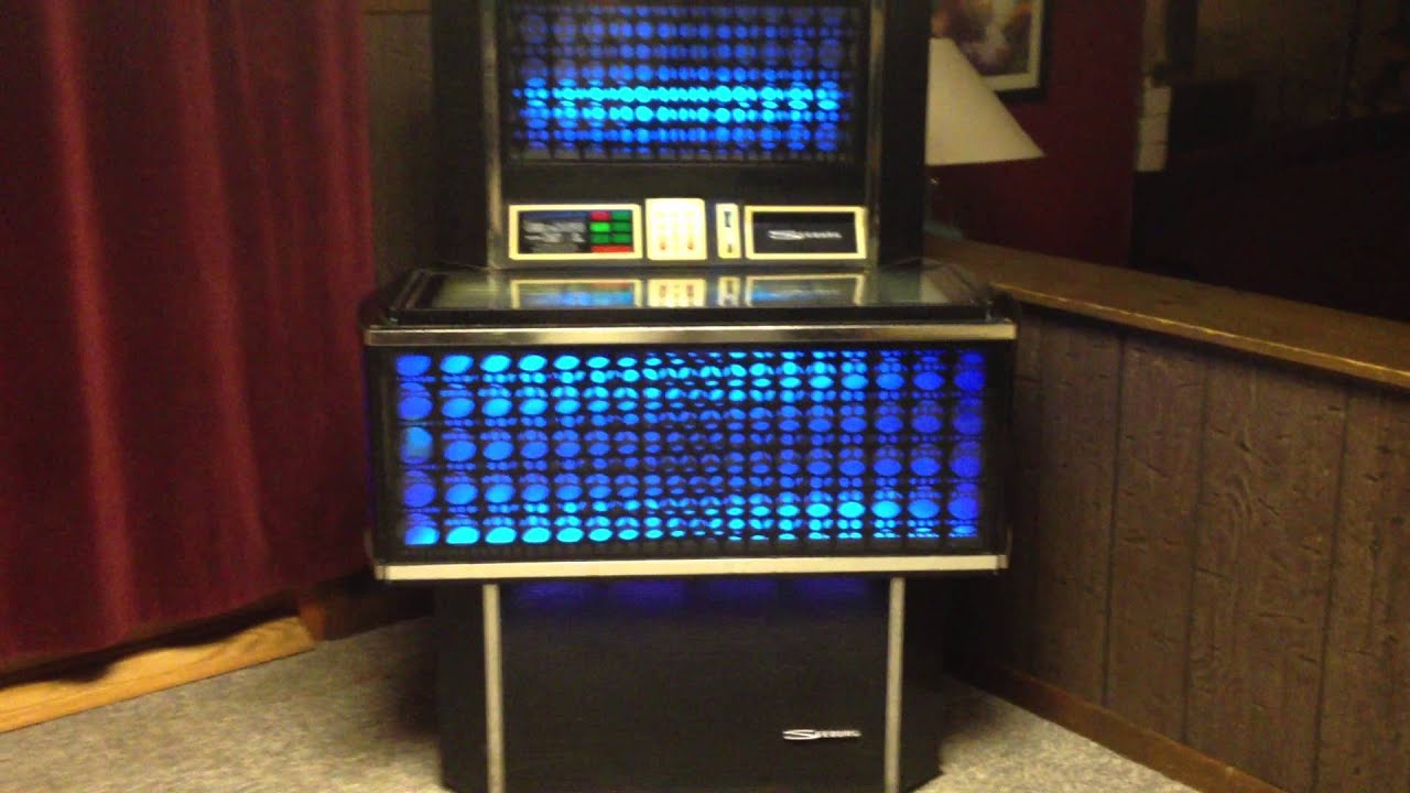 Seeburg Olympian SPS160 Jukebox 1972 in blue YouTube