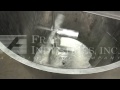 Video Cherry Burrell 1200 Gallon, 304 stainless steel, single wall mixing tank