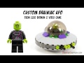 Custom BRAINIAC UFO 76040 - Lego DC Comics Super Heroes Stop Motion Set Review