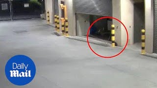 Does this CCTV capture 'janitor' ghost throwing a broom? - Daily Mail