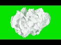 Stop Motion Paper Ball Green Screen Chromakey