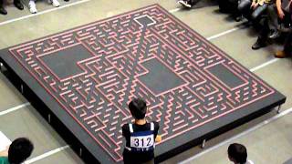 2011 All Japan micromouse contest: BengKiat Half-size mouse search run