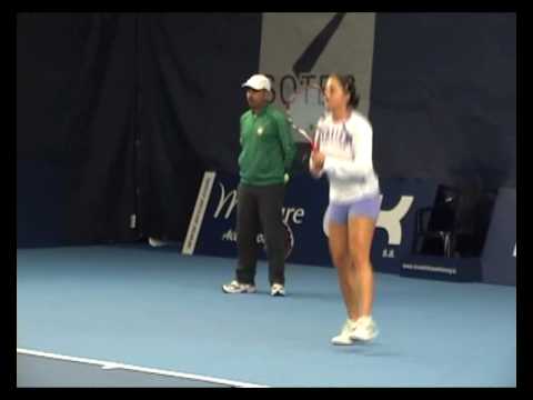 Tamira Paszek practice in Luxembourg 2007