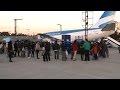 "Viajar" en un avión de Aerolíneas Argentinas, el juego favorito de los chicos en Tecnópolis