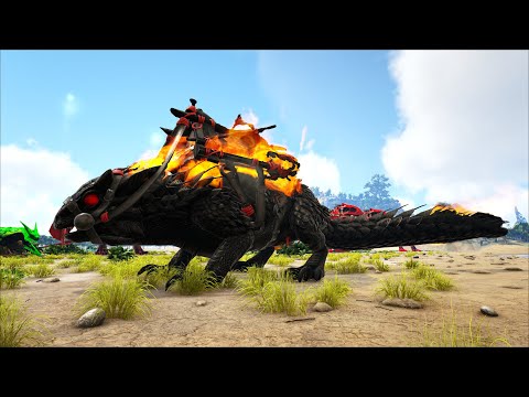 ARK: Crystal Isles #27 - Taming "Demonic Megatherium" và Rồng Đất Lửa "Demonic Thorny Dragon"