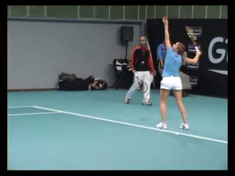 Timea Bacsinszky practice Paris Indoors 2009