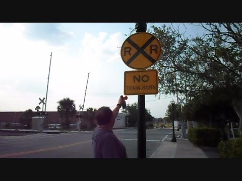 Railroad Crossing Gates Malfunction Takes Camera Up In The Air | How