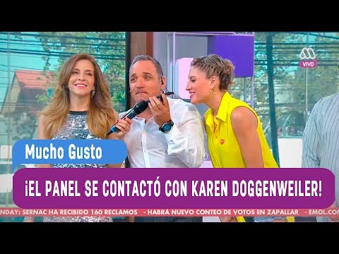 El panel se comunicó con Karen Doggenweiler - Mucho Gusto 2016