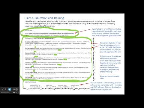 Writing a Resume for a CAD Job
