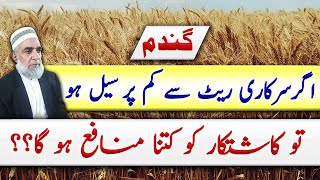 Profitability of Wheat crop at a rate less than Government support price || Crop