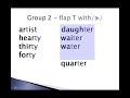 Lesson 13c - True T and Flap T - English Pronunciation