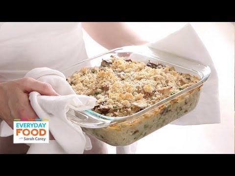 VIDEO : creamy chicken and rice casserole | everyday food with sarah carey - the first step in so many creamy casseroles is opening a can of condensed cream of mushroom soup, right? well not today! i'm ...