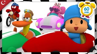 Pocoyo Türk - Araba Devriyesi Büyük Yarış 60 Dakika Çocuklar Için Çizgi Filmler