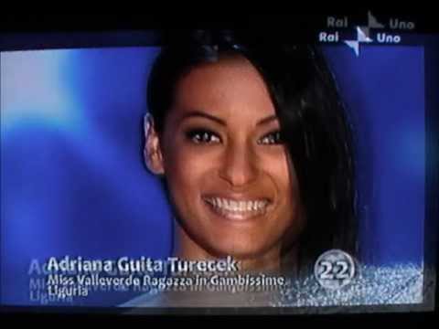 Adriana Guita Turecek,Miss Valleverde Liguria,Finalista a Miss Italia 2009,1a,2a,3a Serata